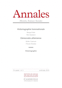 Annales Histoire, sciences sociales 2019, no 02